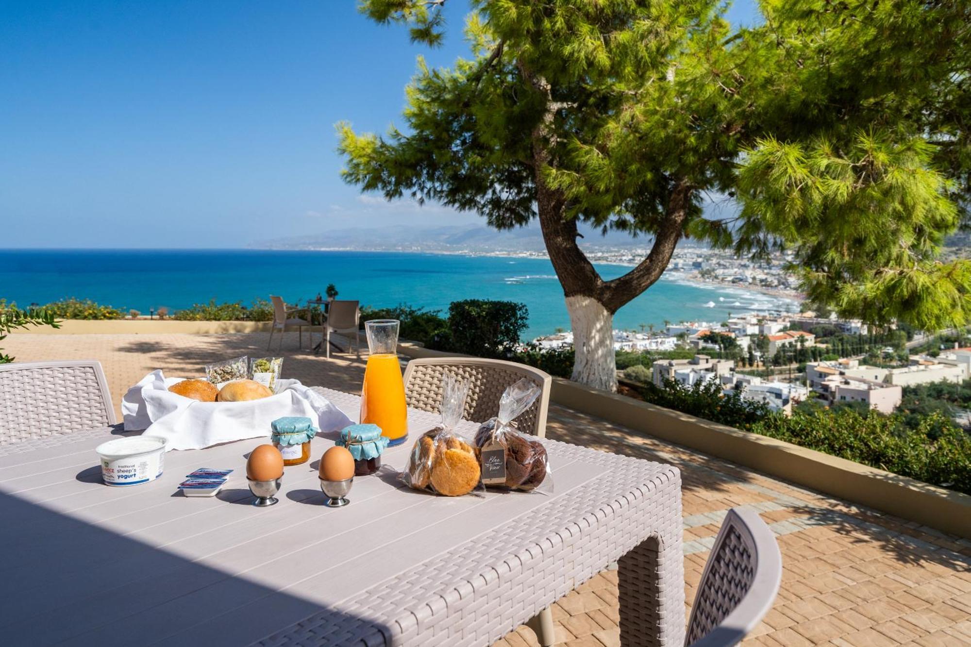 Blue View Villas Stalida Bagian luar foto