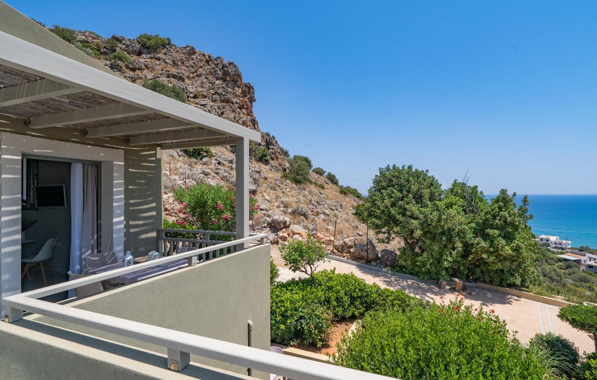 Blue View Villas Stalida Bagian luar foto
