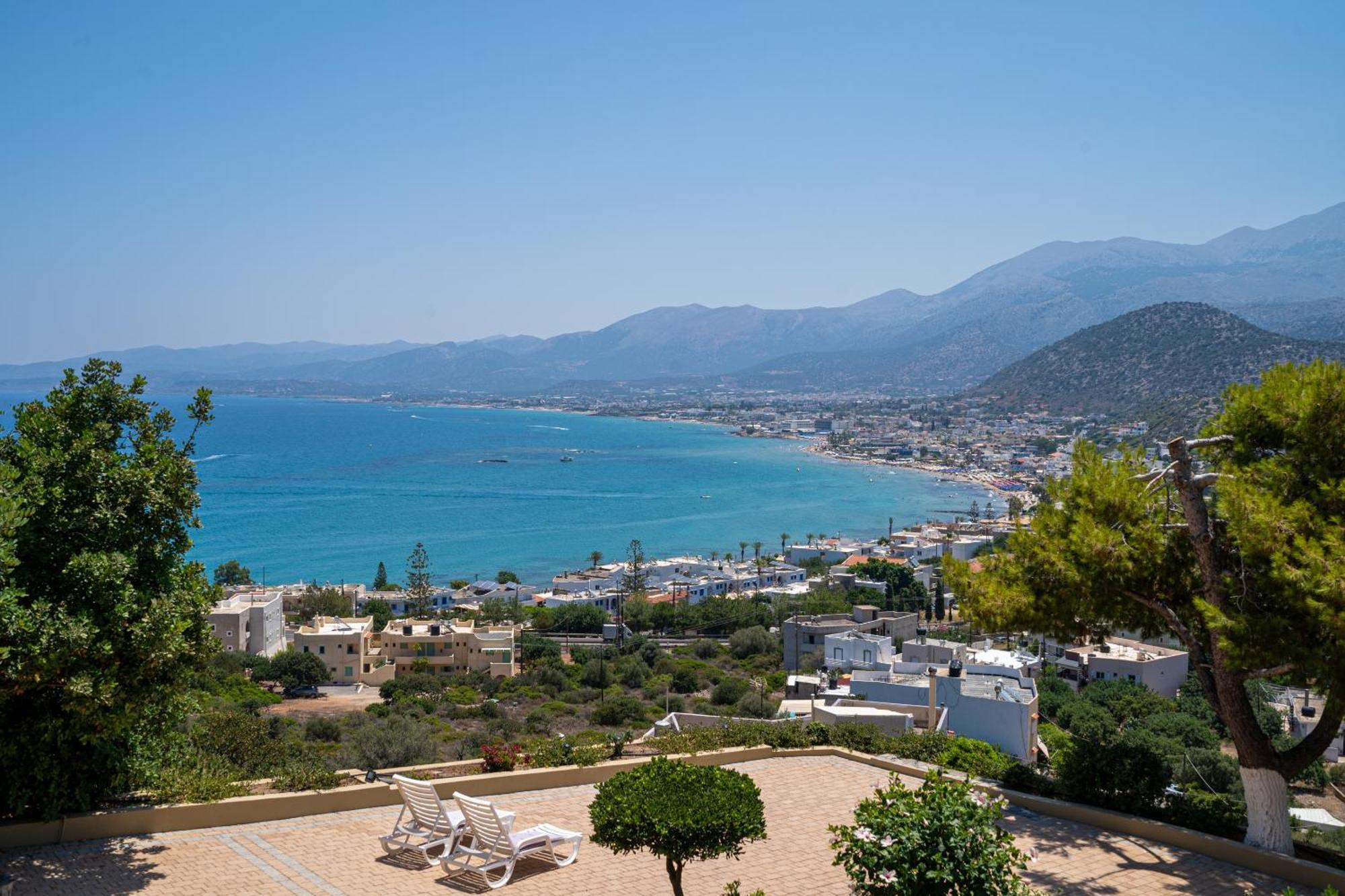 Blue View Villas Stalida Bagian luar foto