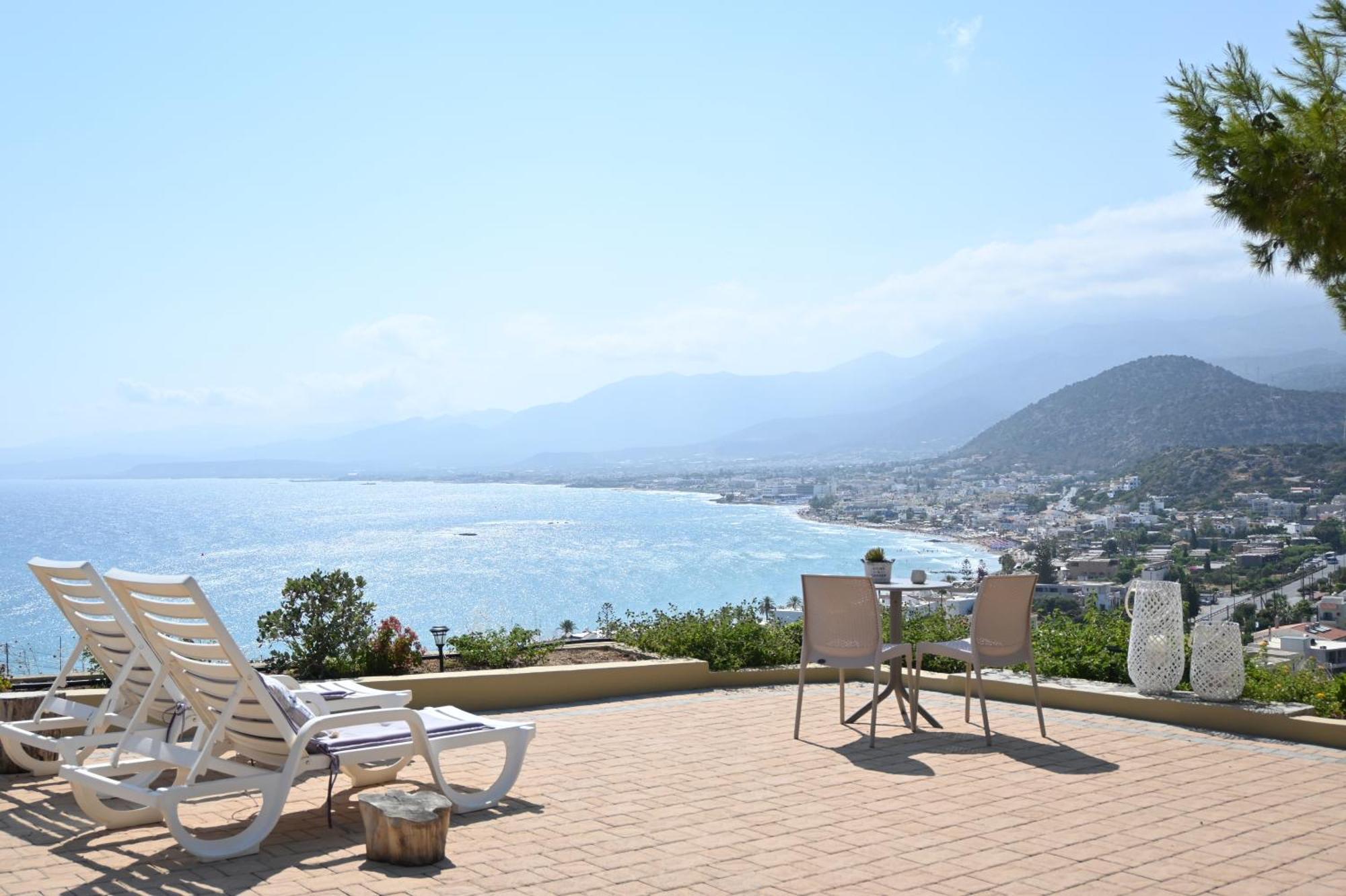 Blue View Villas Stalida Bagian luar foto