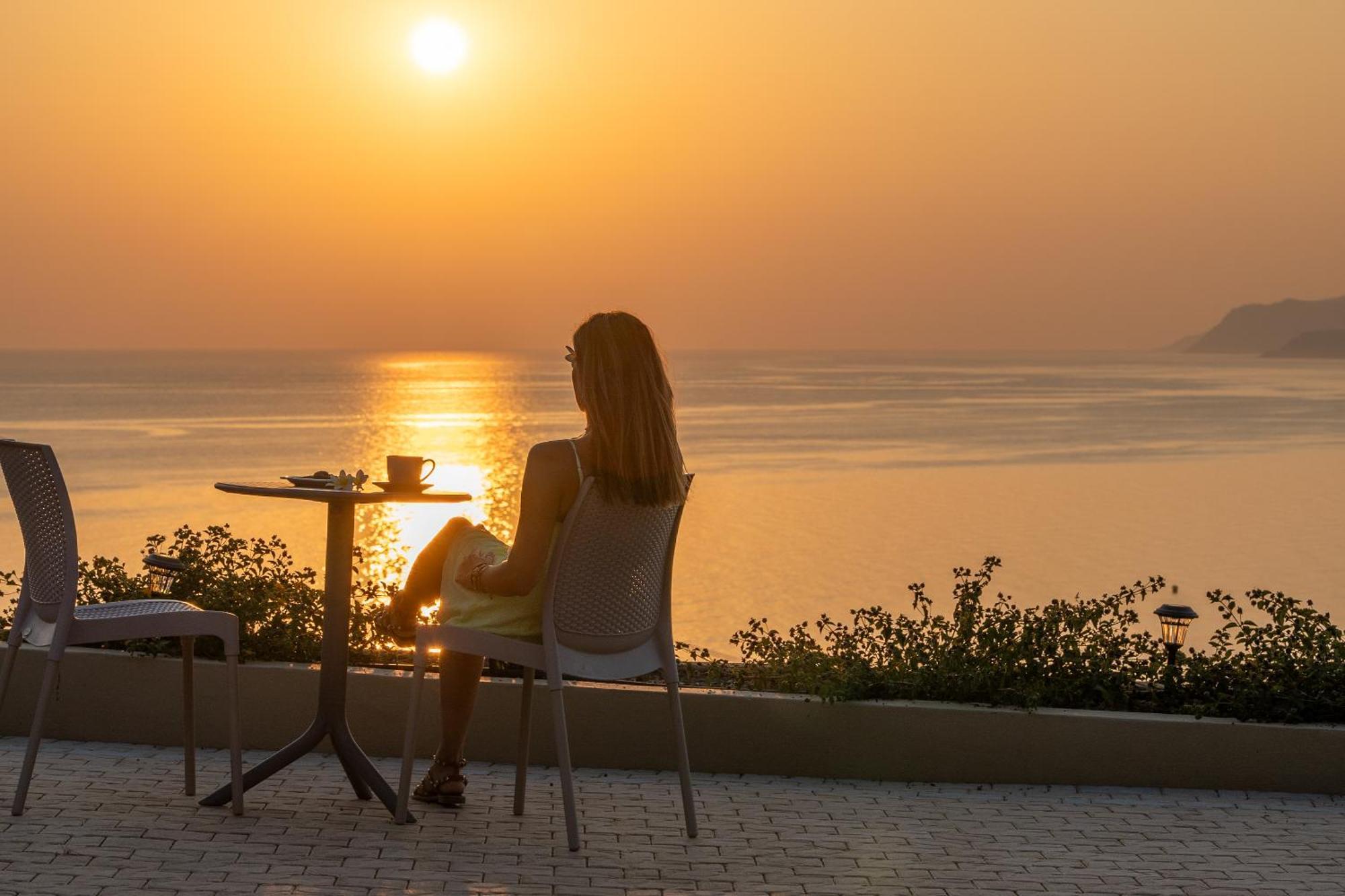 Blue View Villas Stalida Bagian luar foto