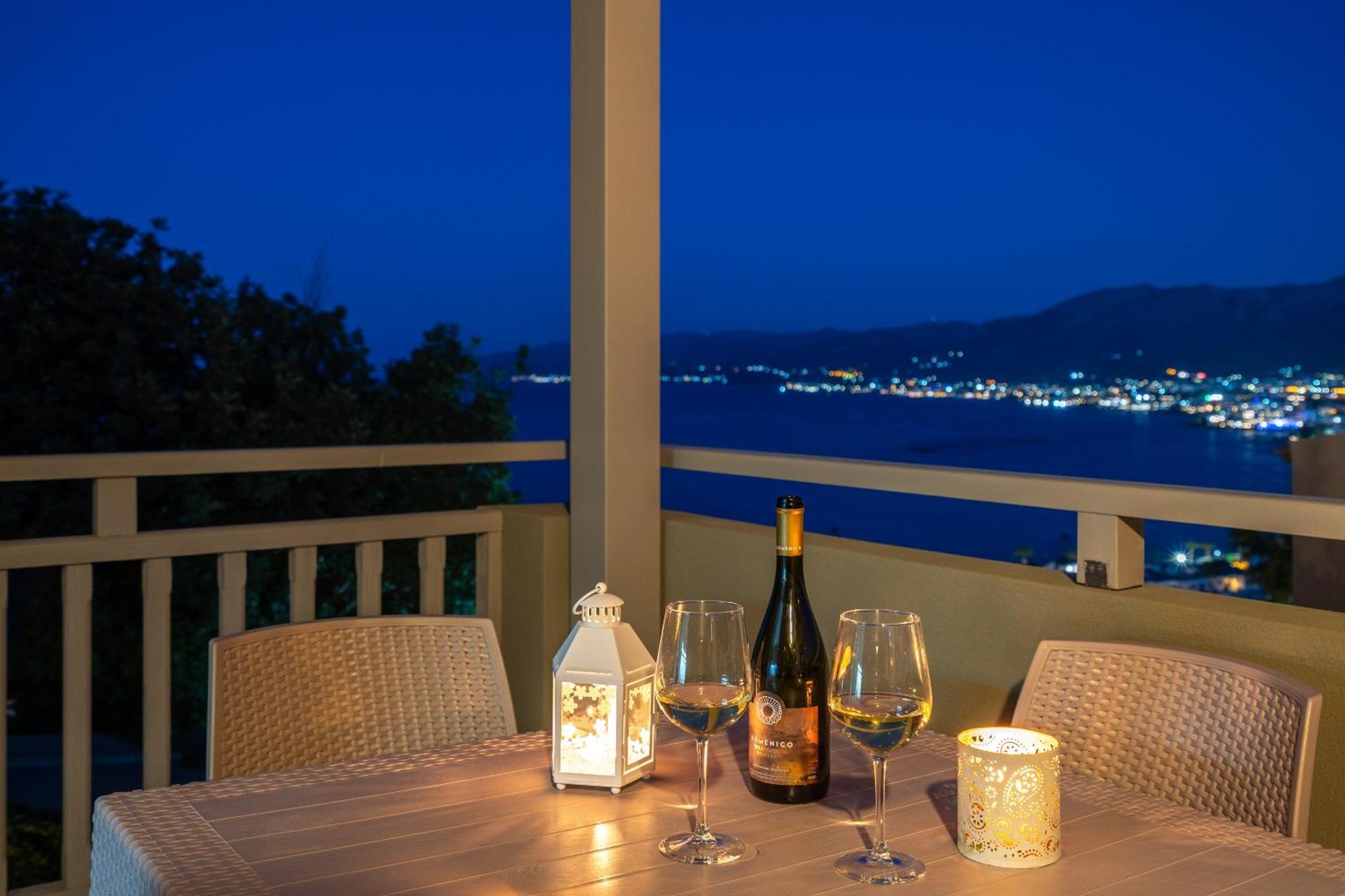 Blue View Villas Stalida Bagian luar foto