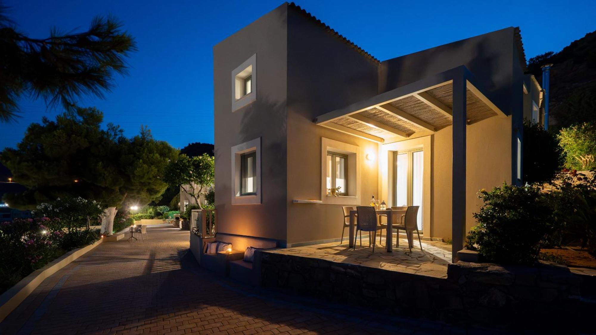 Blue View Villas Stalida Bagian luar foto