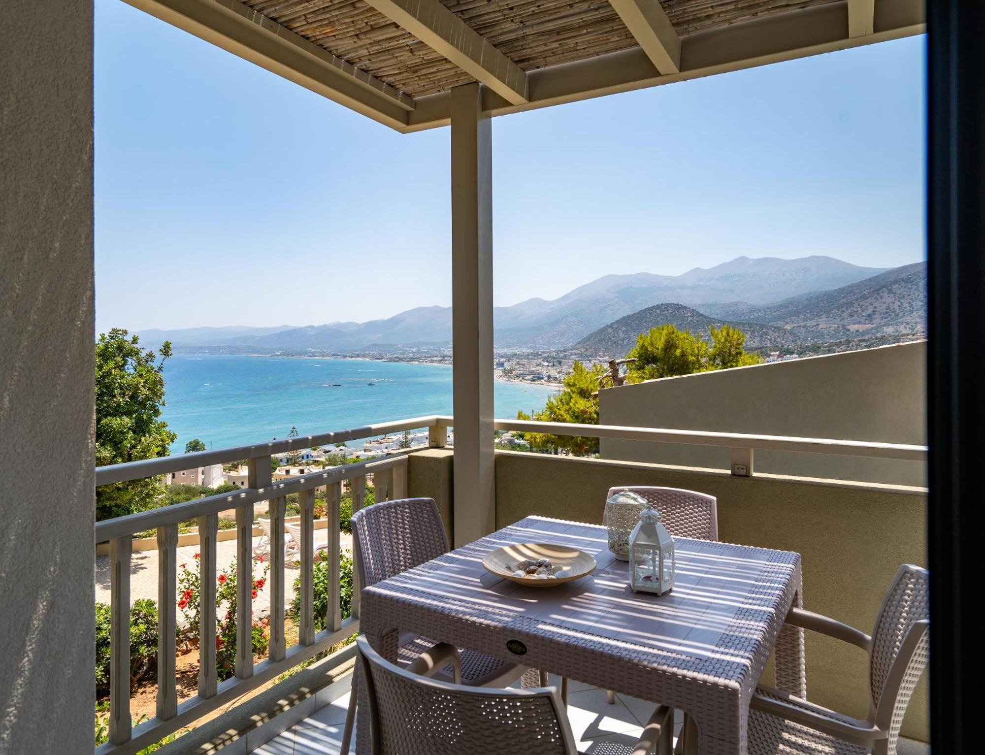 Blue View Villas Stalida Bagian luar foto